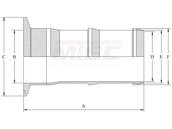 Schlauch-Clampstutzen - DN 25 - ø19 mm - 316 