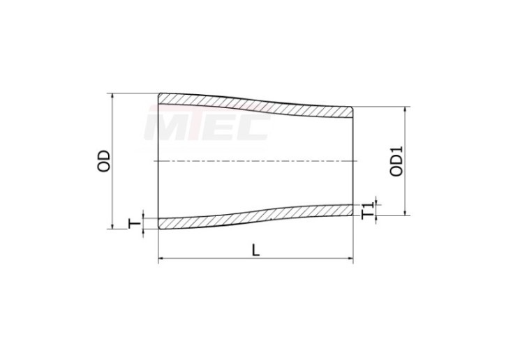 [ISO] Reduzierung konz. EN 10253-4 Fig. 8